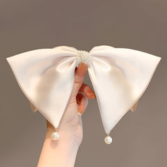 MOMISY Bow Shaped Hair Clip, Hair Accessories for Women and Girls (PearlWhite, Free)