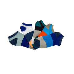 MOMISY Men's Premium Bamboo Cushion Ankle length Socks, (Multicolor) Pack of 5 (Free Size) (5Color)