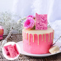 MOMISY Silicone Mold | 3D DIY Fondant Candle, Soap Mould Candy Mold I Baking Tools for Cake Chocolate Candy Ice Jelly Soap I Cake Baking Moulds I Bakeware Mold (Angel Wings Pink)