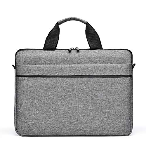 MOMISY Unisex-adult Laptop Bag for Men & Women I Office Bags I Travel Bags I Carry Handles with Adjustable Strap (14.1 inch, Grey)
