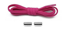 MOMISY No Tie Elastic Shoelaces, Semicircle Shoe Laces For Kids and Adult, Sneakers Shoelace Locks Laces Shoe Strings, Pink