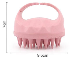 MOMISY Scalp Massager Shampoo Brush, Eco-Friendly Wheat Straw Body With Soft Silicon Bristles, Hair Scalp Scrubber, Scalp Exfoliator | Dandruff Removal