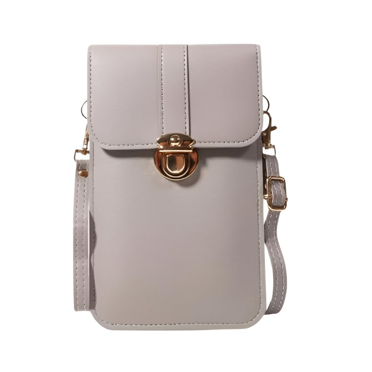 MOMISY Women Cellphone Sling Bag Mobile Card Holder Wallet Purse Clutch Handbag Crossbody Shoulder Bag for Girls (Light Grey)