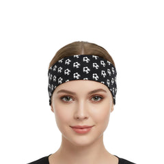 MOMISY Multifunction Yoga Fitness Gym Sports Sweatband Headband Microfiber Men and Women (FB Black)