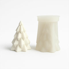 MOMISY Christmas Tree Shape Silicone Candle Making Mould, for Resin Moulds, Silicone Moulds Casting Moulds, Aroma Candle Mould for DIY, Christmas Decoration (Small, Christmastree)