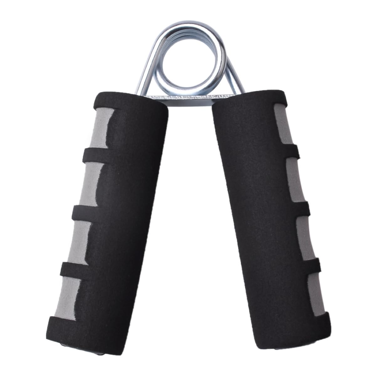 MOMISY Foam Hand Grip Strengthener/Training/Hand Exercise/Hand Gripper/Forearm Exerciser for Finger Exercise/Gym Workout Equipment to Use in Home and Gym for Men/Women (Grey)