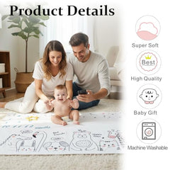 MOMISY Baby Milestone Blanket and Props for Baby's |1 to 12 Months Prop |Baby Bedding |Ac Room Blanket for Summer|Newborn| Infants Winter Blanket(AnimalStar)