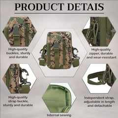MOMISY Waist Bag, Fanny Pack, Chest Pouch for Men Women Boys Girls (Jungle Digital, 17 * 11.5 * 5 cm)