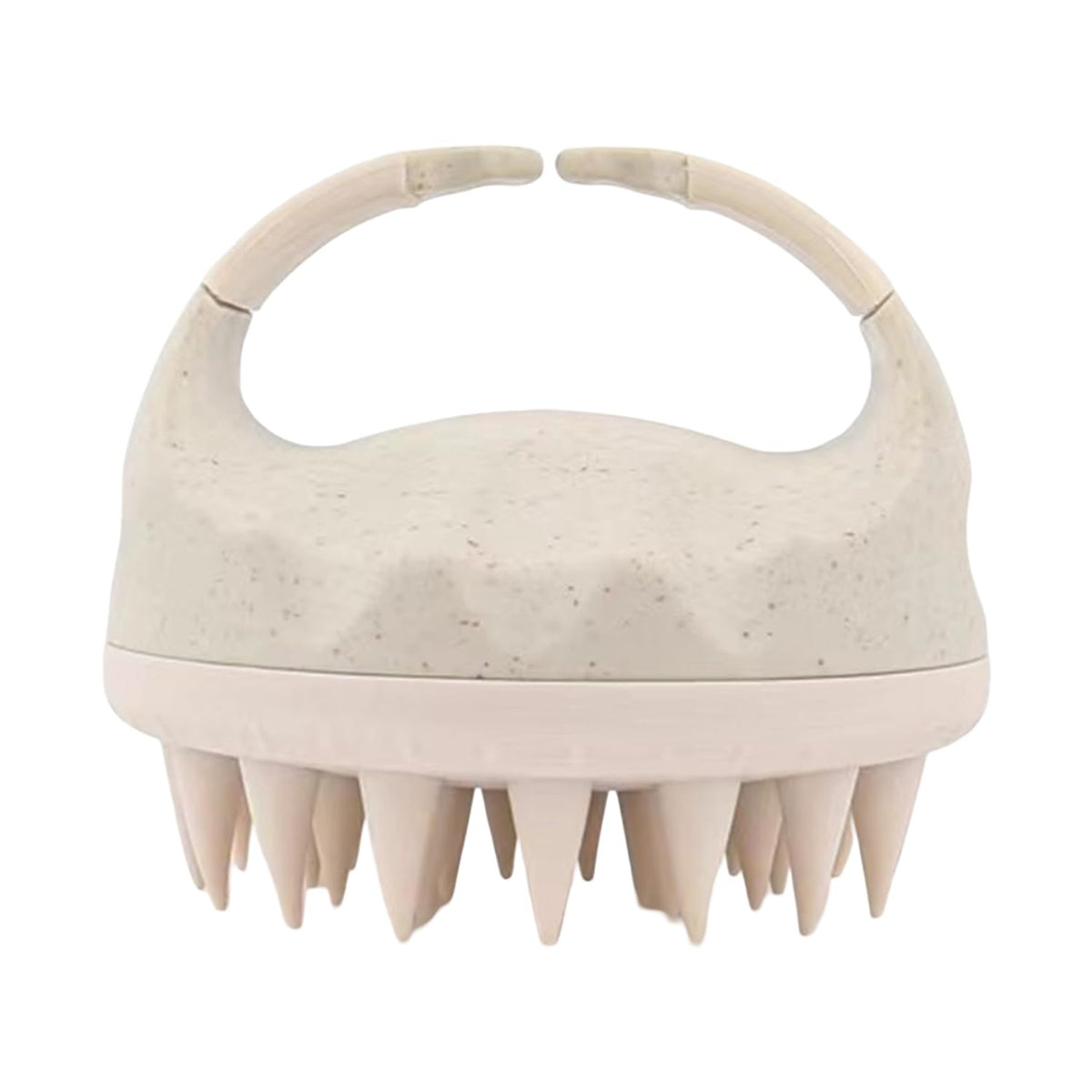 MOMISY Scalp Massager Shampoo Brush, Eco-Friendly Wheat Straw Body With Soft Silicon Bristles, Hair Scalp Scrubber, Scalp Exfoliator | Dandruff Removal