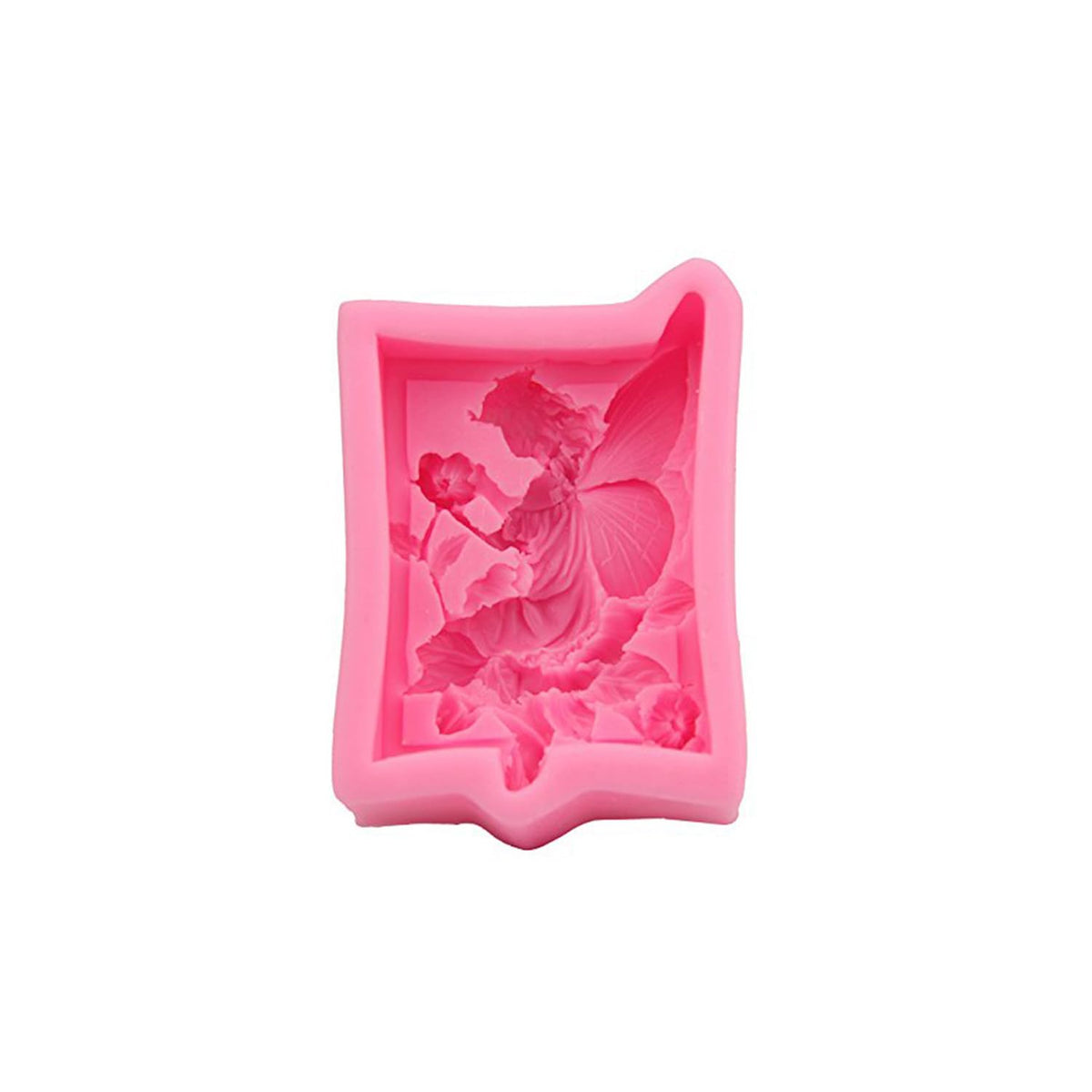 MOMISY Silicone Mold | 3D DIY Fondant Candle, Soap Mould Candy Mold I Baking Tools for Cake Chocolate Candy Ice Jelly Soap I Cake Baking Moulds I Bakeware Mold (Angel Wings Pink)