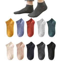 MOMISY Women's Cotton Blend Ankle Socks, Solid Multicolour, Free Size (IN, Alpha, Free Size, 10, Solid10)