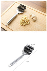 MOMISY Stainless Steel Noodle Maker Roller Docker Dough Ginger Garlic Spaghetti Cutter Multi-Function Kitchen Tool