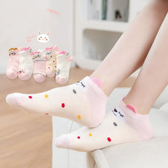 MOMISY 5 Pairs Baby kids Girl Boys Toddlers InfantmCotton Stretch Baby Socks (IN, Age, 12 Months, 24 Months, Mix Animal)