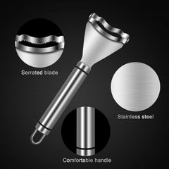 MOMISY Stainless Steel Corn Peeler, Stripper, Remover, Cutter, Vegetable and Fruit Peeler, Corn Threshing Peeler (SS 430, 17.5 cm)