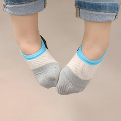 MOMISY 5 Pairs Baby Girl Boys Tube Socks Toddlers Infant Solid Color Boat Spring and Autumn Socks Stretch Baby Socks (4Color, 6 year to 8 year)