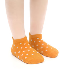 MOMISY Baby Girl Boys children Non Slip Toddlers Infant children Cotton Stretch Crew Anti skid Slip Socks-6 Pairs (AntiSkid-Polka, 1 to 3 years)