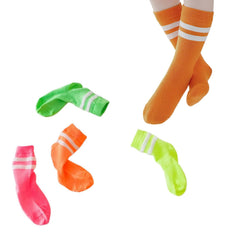MOMISY Striped Tube Ankle Socks for Toddlers, 4 Pairs, Boys and Girls (IN, Age, 12 Months, 24 Months, 4C)