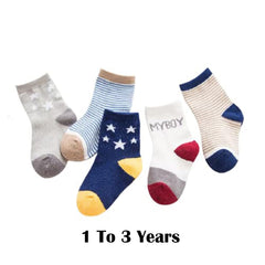MOMISY 5 Pairs Baby Girl Boys Tube ankle Socks for Baby Girl BoysToddlers Infant kids(MYBOY, 6 Year to 8 Year)