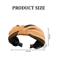 MOMISY Knotted Hairband Headband Cross Hair Band Accessories for Women and Girls (YellowGreen)