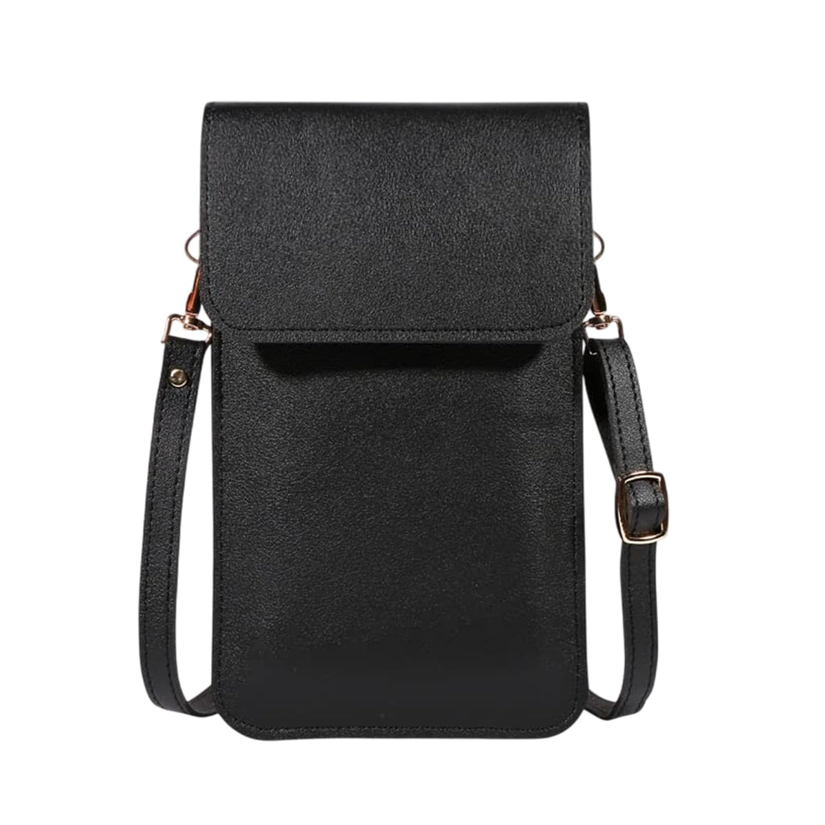 MOMISY Women Cellphone Sling Bag Card Holder Wallet Purse Clutch Handbag Crossbody Shoulder Bag for Girls (Black)