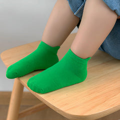 MOMISY Baby Girl Boys Non Slip Toddlers Infant Cotton Anti-Skid Socks-6 Pairs (AntiSkid-Dark, M)-1 to 2 Years