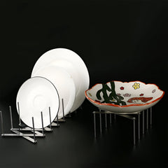 MOMISY Pot Lid Organizer, Stainless Steel, Adjustable Length, 4 Dividers