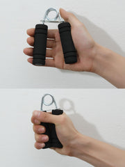 MOMISY Foam Hand Grip Strengthener/Training/Hand Exercise/Hand Gripper/Forearm Exerciser for Finger Exercise/Gym Workout Equipment to Use in Home and Gym for Men/Women (Black)
