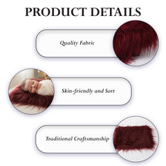 MOMISY Children’s Photography Props Blanket | Soft Cotton Blend Baby Photo Shoot Mat | Newborn Photography Prop (Maroon)