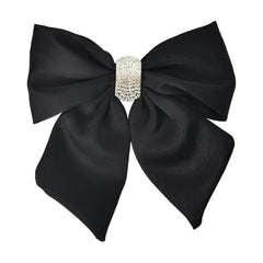 MOMISY Bow Shaped Hair Clip, Hair Accessories for Women and Girls (DiamondBlack, Free)