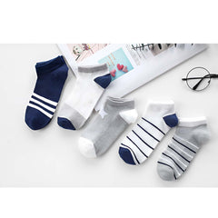 MOMISY 5 Pairs Baby kids Girl Boys Toddlers Infant Ankle Stretch Tube Socks (StripedStarLight, 6 Years-8 Years)