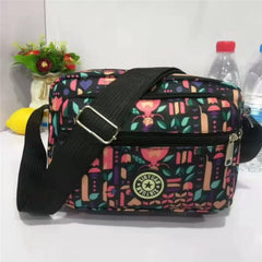 MOMISY Women Mobile Messenger cellphone Bag Ladies Nylon Shoulder Cross Body Long Strap for College, Outing, Travelling, Work (Medium, PinkGirl)
