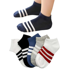 MOMISY 5 Pairs Baby Girl Boys Toddlers Infant Ankle Stretch Tube Socks (Multicolour, 3 Years-5 Years)