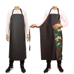 MOMISY Waterproof PVC Kitchen Apron, Camouflage Pattern, Suitable for Men and Women