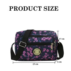 MOMISY Women Mobile Messenger Bag Ladies Nylon Shoulder Cross Body Long Strap Travelling, Work