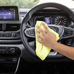 Momisy Microfiber Cleaning Cloths, 30 x 30 cm, Multi-Purpose Wash Cloth for Kitchen Car Window, Assorted Colours, Pack of 6 (4)