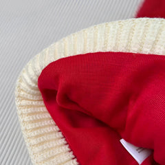 MOMISY Baby Cap Soft Beanie Woolen Hat for Spring Winter Autumn, Newborn Infant Toddler Kids, 1 to 5 Years (Red)