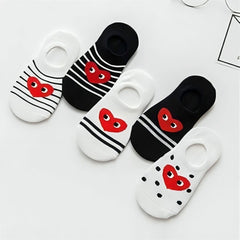 MOMISY 5 Pairs Baby Kids Girl Boys Tube Socks Toddlers Comfortable Ankel Length gifts (IN, Age, 6 Years, 8 Years, StripedHeart)