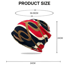 MOMISY Soft Stretch Chemo Scarf Beanie | Breathable Slouchy Hat with Stylish Prints for Women