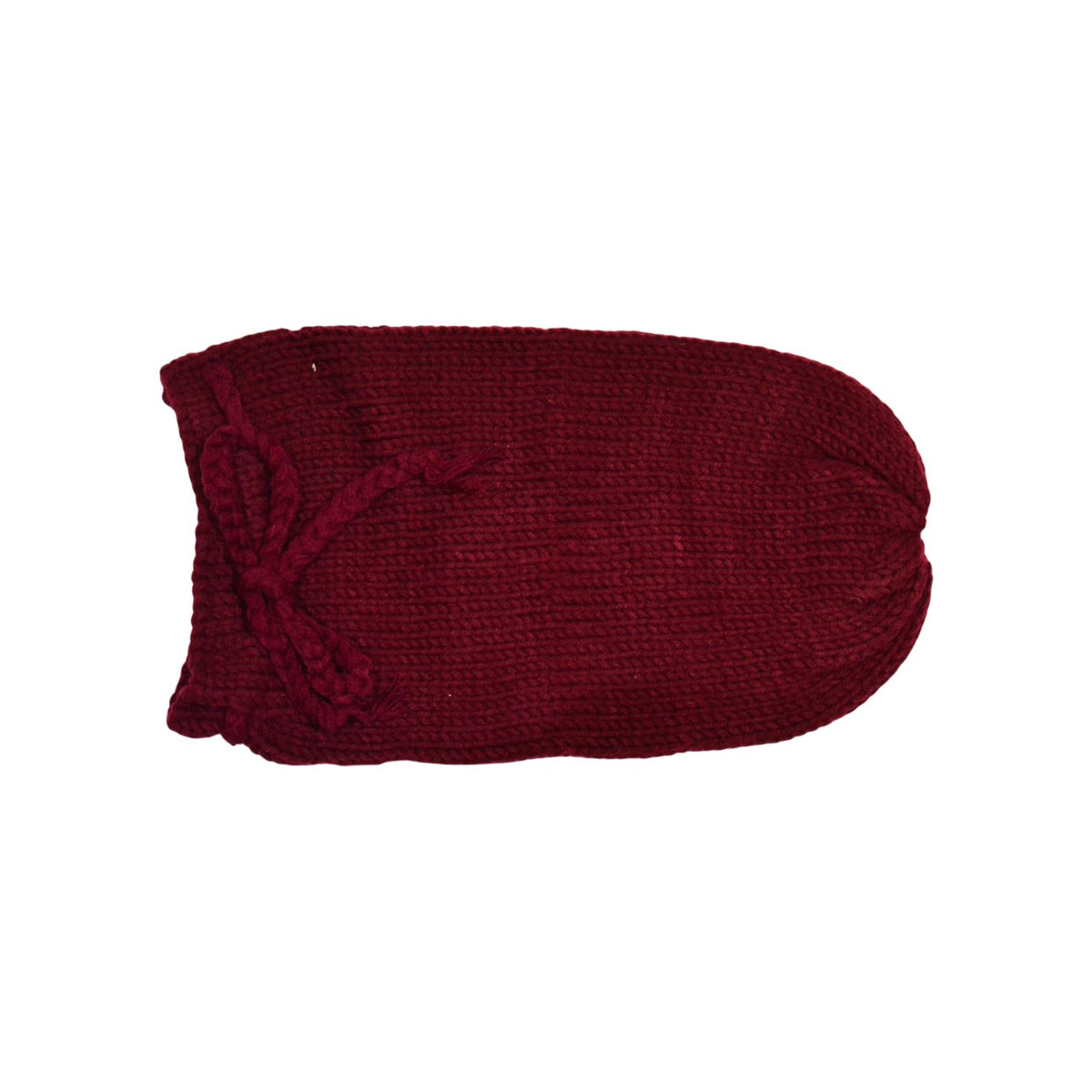 MOMISY Newborn Photography Photoshoot Prop, Crochet Costume Set, Knitted Sleep Bag (Maroon, 0-6 Months)