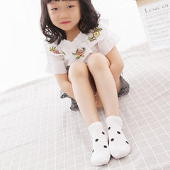 MOMISY 5 Pairs Baby Kids Girl Boys Tube Socks Toddlers Comfortable Ankel Length gifts (IN, Age, 3 Years, 5 Years, Love)