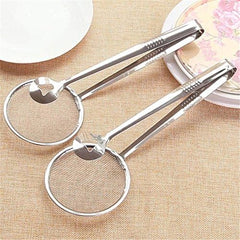 MOMISY Stainless Steel Oil Filter Spoon and Fried Food Clip Mesh Strainer (2)