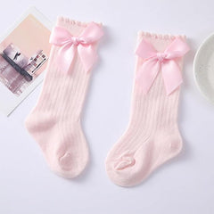 MOMISY 3 Pairs of Baby Spring Winter And Autumn Combed Cotton Long Tube Knee-High Socks
