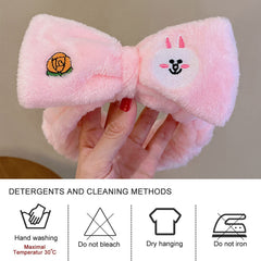 MOMISY Elastic Lovely Hair Band Wash Face Spa Headband-Washable Facial Band Makeup Wrap Headbands for Women (Pink)