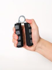 MOMISY Foam Hand Grip Strengthener/Training/Hand Exercise/Hand Gripper/Forearm Exerciser for Finger Exercise/Gym Workout Equipment to Use in Home and Gym for Men/Women (Grey)