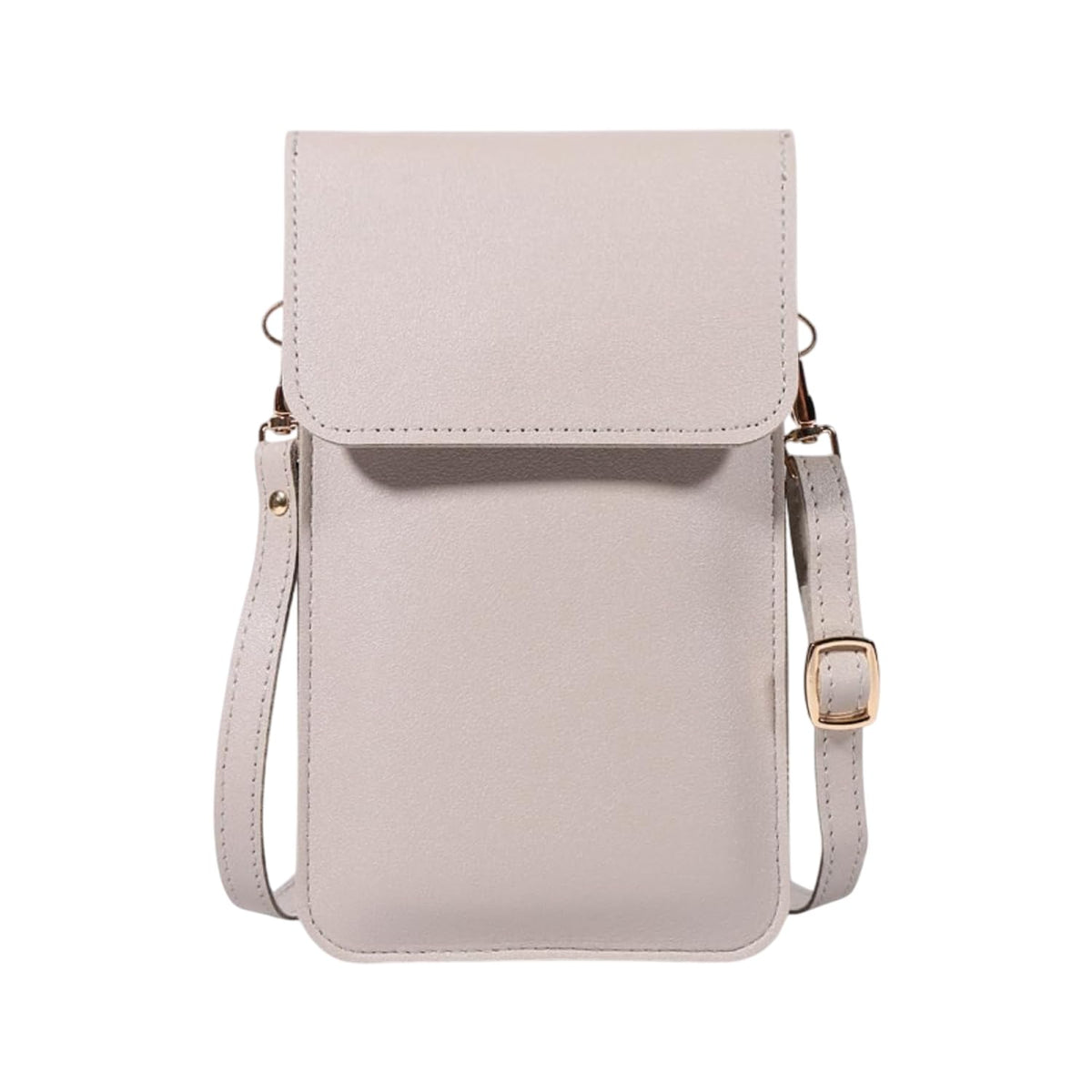 MOMISY Women Cellphone Sling Bag Mobile Card Holder Wallet Purse Clutch Handbag Crossbody Shoulder Bag for Girls (Grey)