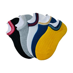 MOMISY 5 Pairs Cotton Blend Baby Kids Girl Boys children Toddlers Tube Ankle Socks-Multicolor