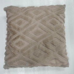 MOMISY Corduroy Cushion Throw Pillow Covers, Diamond, 45 x 45 cm, 18 x 18 inch (5, Khaki5)