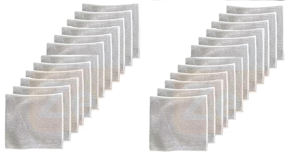 MOMISY Non-Scratch Dishcloth, Multipurpose Dishwashing Rags for Wet and Dry, Easy Rinsing, Reusable, Cleaning Cloth for Kitchen, Sinks-Double Layer (24)