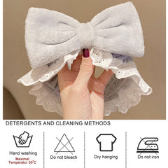 MOMISY Elastic Lovely Hair Band Wash Face Spa Headband-Washable Facial Band Makeup Wrap Headbands for Women (Grey-White)