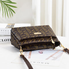MOMISY Sling Bag with Long Strap for Women Shoulder Zipper Closure Handbags Multipurpose Crossbody ladies Daily (Brown Character)